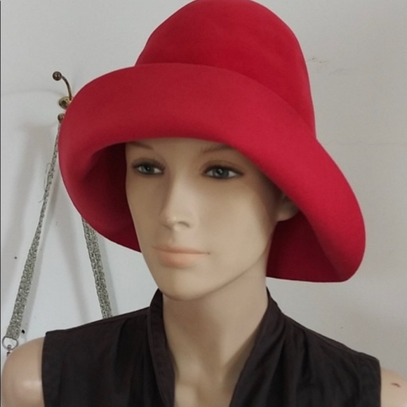 Vintage 60s G. Rossi Montevarchi Red Gumball Hat - Picture 2 of 4